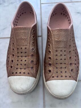 Native Shoes Jefferson Slip-On Sneakers in Rose Gold
